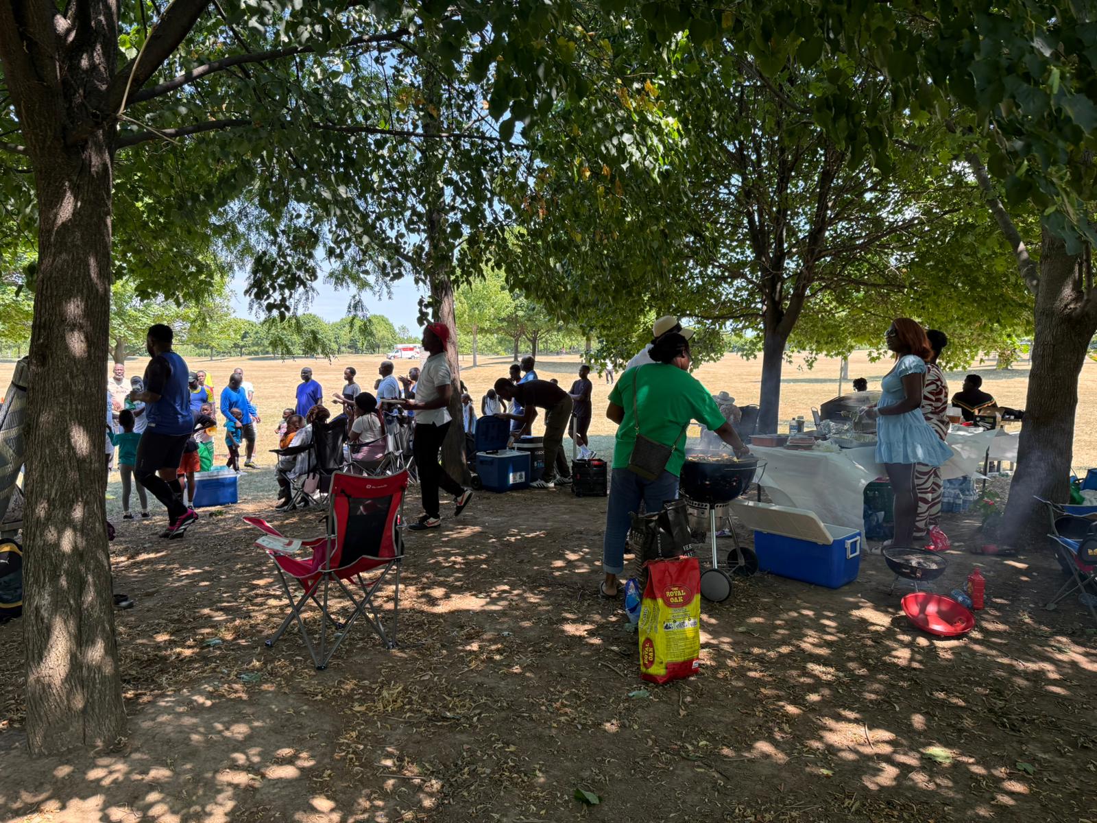 Le Barbecue en preparation